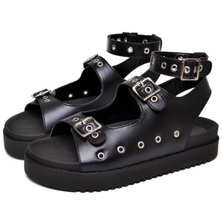 Papete Sandália Detalhes Ilhós Preto Original Dubuy Nati 2084DB em Oferta na Shopee