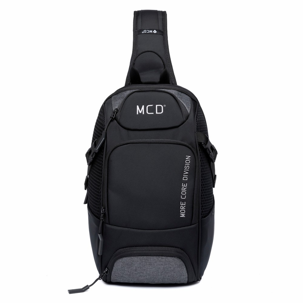 Shoulderbag Preta Grande Resistente Transversal