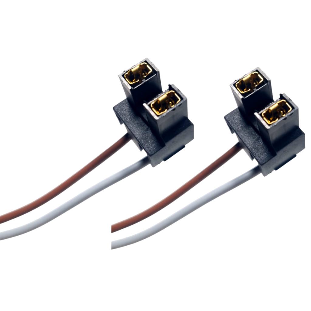 Par De Chicotes Soquete Lâmpada H7 Conector Plug Farol em Oferta na Shopee
