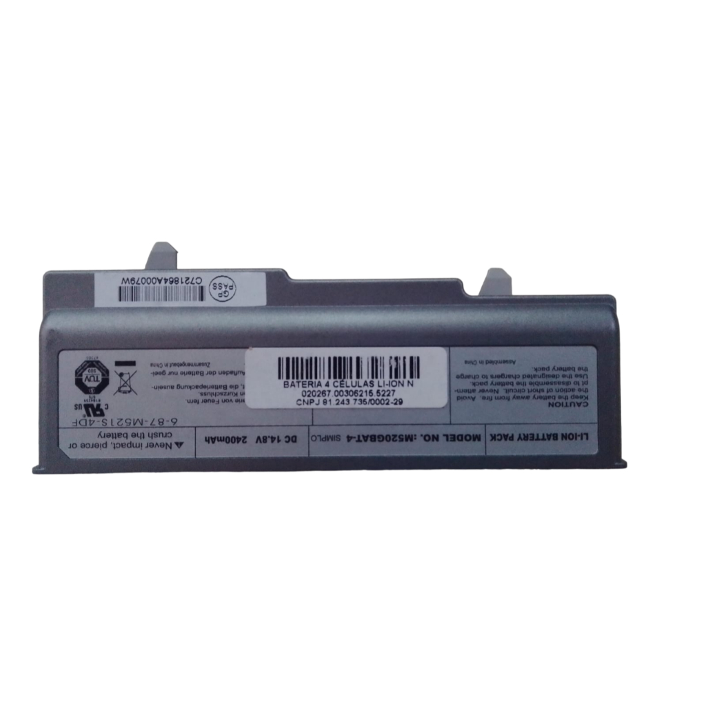BATERIA NOTE M520GBAT-4 - 14.8V/2400mAh CINZA