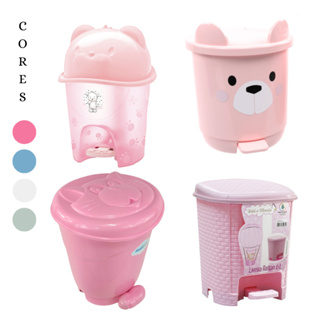 LIXEIRA INFANTIL PARA QUARTO DE BEBÊ COM OU SEM PEDAL: PLASÚTIL, ADOLETA, PLASTIBABY OU RATTAN em Oferta na Shopee