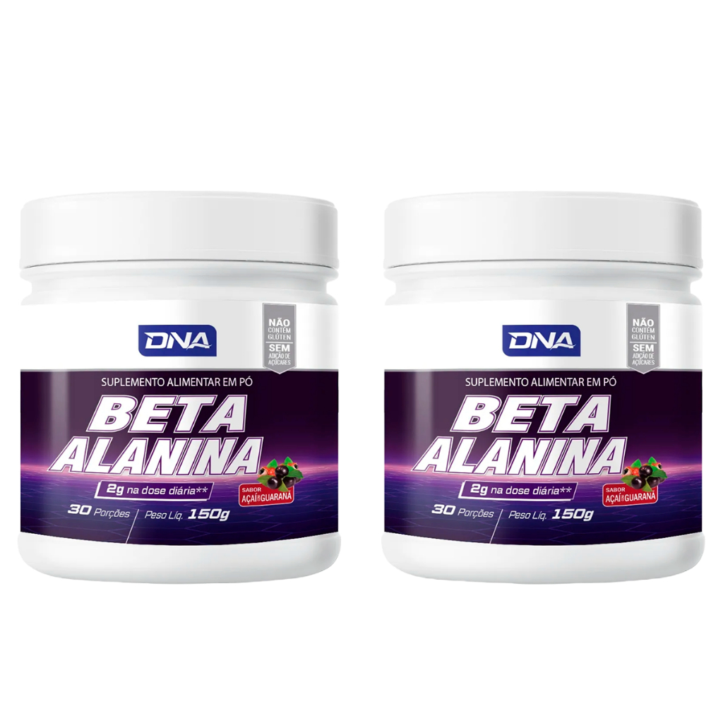 2x Beta Alanina 150g Sabor Açaí com Guaraná - Dna Suplementos
