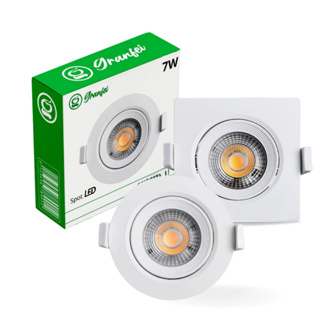 Kit 3 Luminárias Spot Led 7w Branco Embutir Direcionável Teto 6500K 4000K 3000K UNIFYTECH em Oferta na Shopee