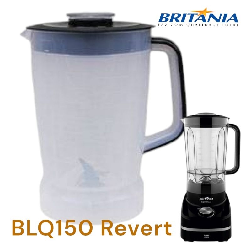 Copo Liquidificador Britânia Revert Turbo 1200W BLQ1250 BLQ1000 BLQ Jarra Compatível Alta Qualidade Envio Rápido