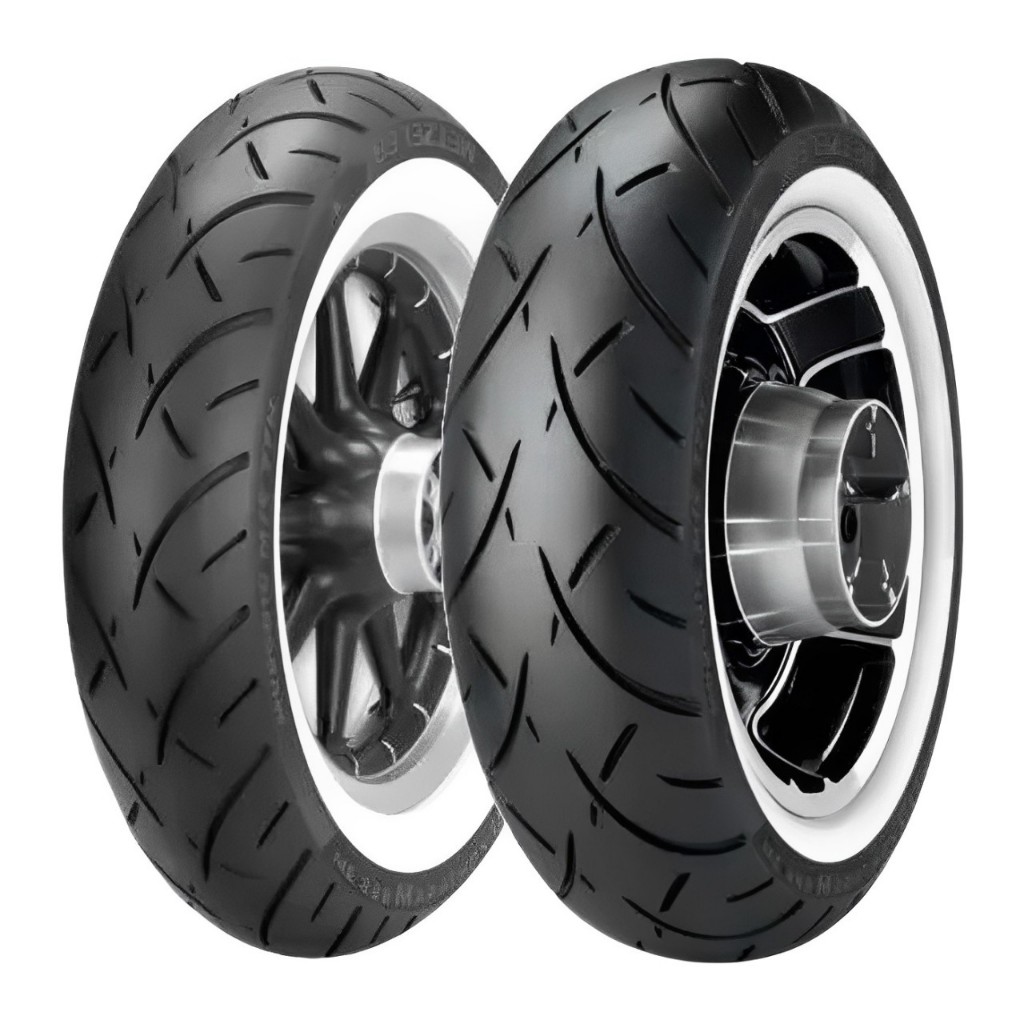 Par Pneu 130/90-16 + 170/80b15 Me888 Faixa Branca Metzeler