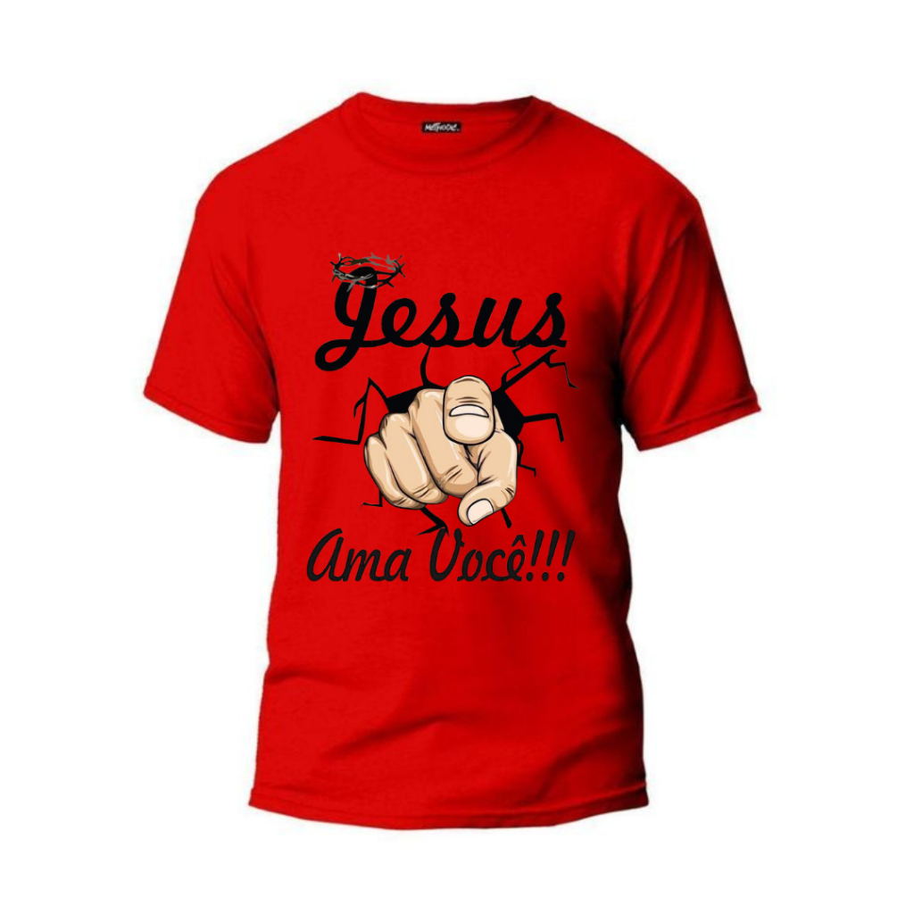 CAMISETA JESUS TE AMA ENVIO IMEDIATO TODOS OS TAMANHOS E ESTAMPAS DIVERSAS