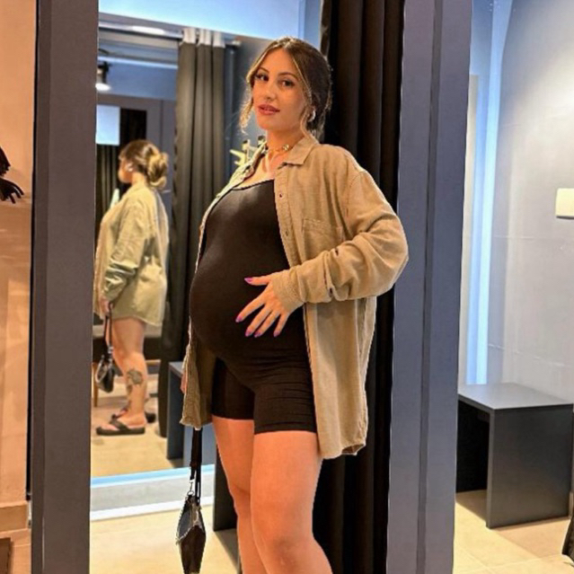 Macaquinho Macacão Gestante Grávida Gringo Suplex Estiloso Alça Fina