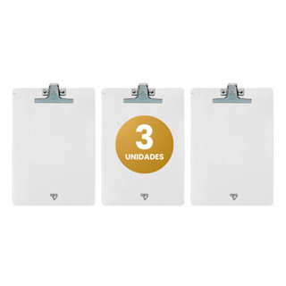 Kit 3 Prancheta Acrílica Ofício Super Metal Cristal Novacril em Oferta na Shopee