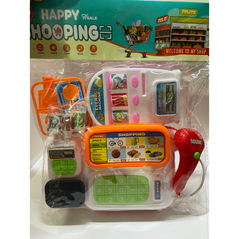 Caixa Registradora Brinquedo Infantil Mercadinho Scanner Luz E Som Maquina Registradora em Oferta na Shopee