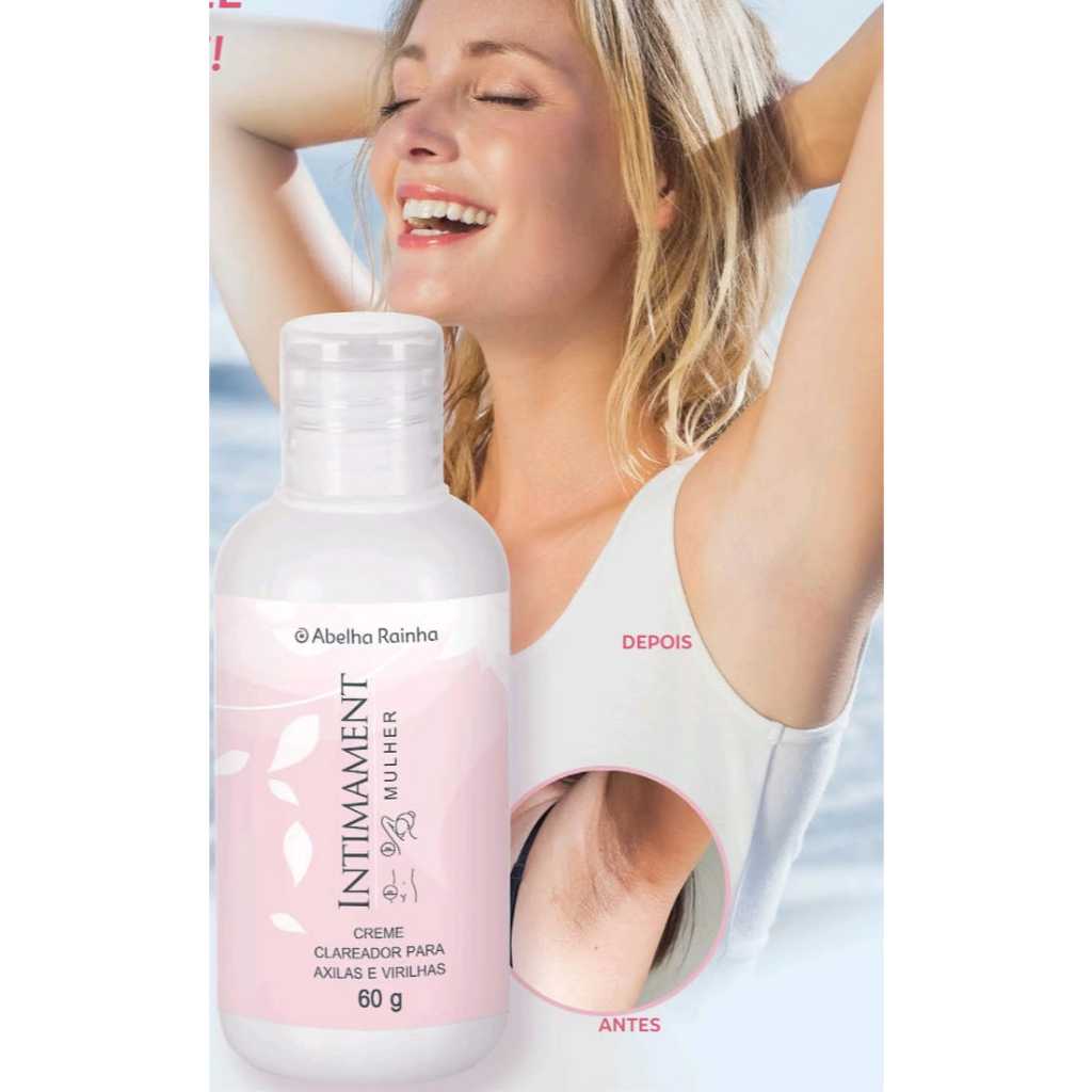 Creme Clareador para axilas e virilhas Intimament Mulher 60 gr