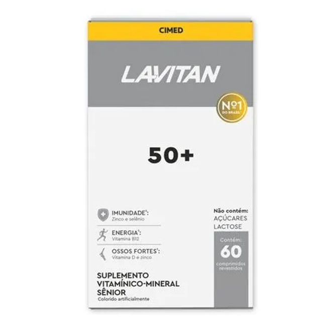 Lavitan Vitalidade Sênior 50+ C/60 Comprimidos em Oferta na Shopee