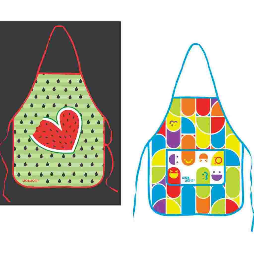 Avental Infantil C/ Bolso Joy - ou Melancia S/ Bolso Blister C/ 1 Und Leo&Leo Material Escolar em Oferta na Shopee