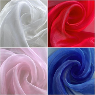 2 METROS DE ORGANZA CRISTAL TODAS AS CORES POR 1,50 de largura em Oferta na Shopee