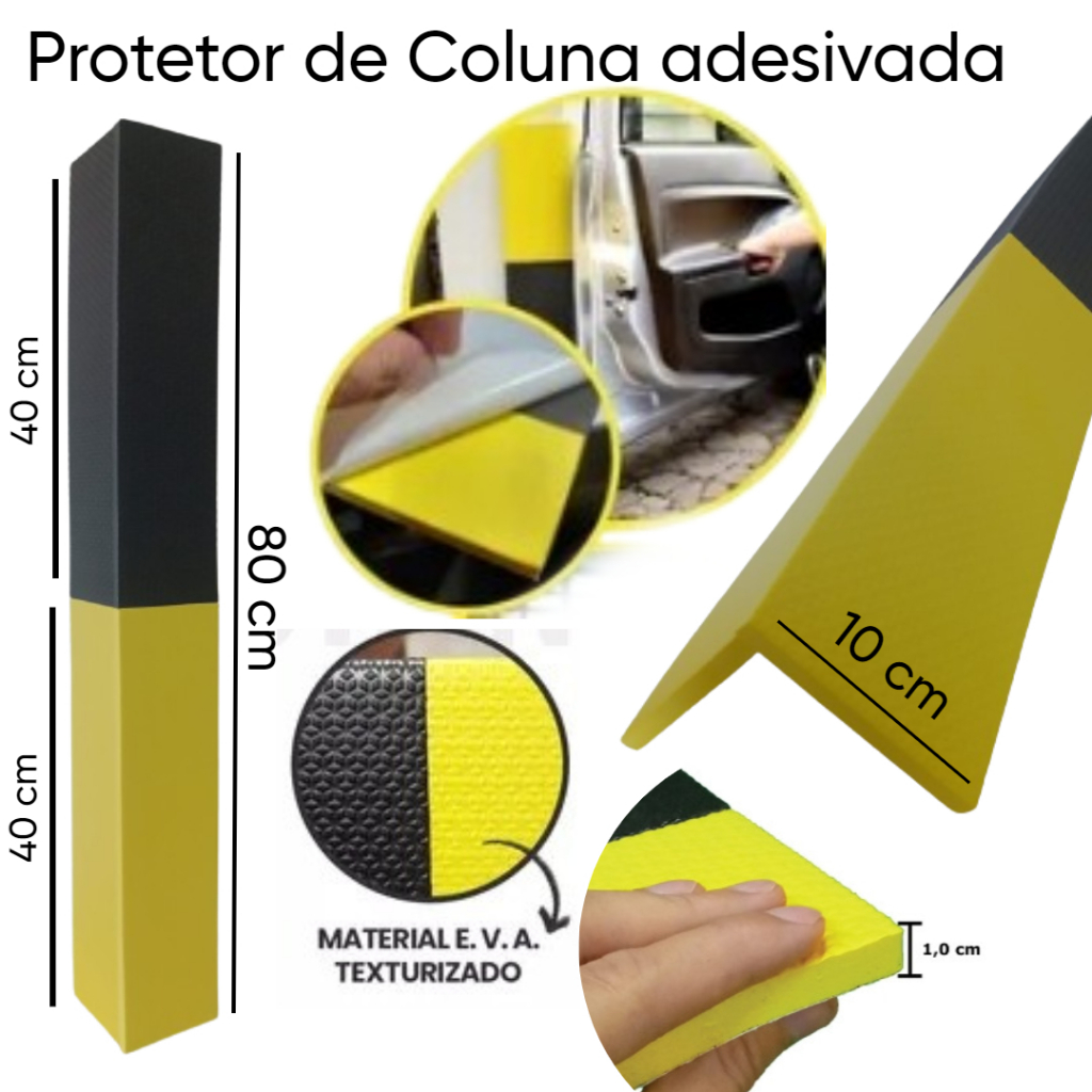 CANTONEIRAS / PROTETORES DE COLUNA /AUTO COLANTE/ GARAGEM ESTACIONAMENTO EM EVA em Oferta na Shopee