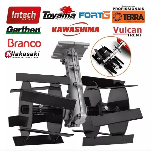 Enxada Rotativa Para Roçadeira Sthil - Fs200 Fs120 Fs85 Fs80
