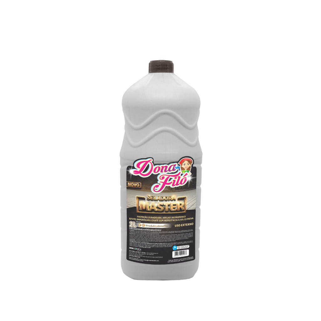 Seladora para Pisos 2L Efeito Impermeabilizante Resistente Sol e Chuva Brilho Instantâneo Dona Filó