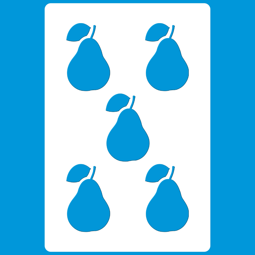 Stencil 8 X 12 Mini Peirinhas Molde Vazado Pintura Tecido Mdf Madeira Parede Camiseta Pano Prato