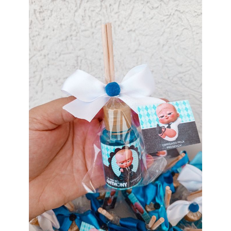 Kit Difusor Ambiente Lembrancinha Festa  O Poderoso Chefinho Personalizado neutro ENVIO RÁPIDO