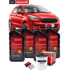Kit Revisão Ford Ka 1.0 1.5 5w20 FORD Motorcraft 100% Sintético Original+Filtro Óleo Ford+Etiqueta