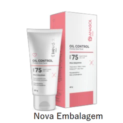 Protetor Solar Facial 75 FPS Anasol VISO Oil Control 60g - Controla a Oleosidade - Com Vitamina E