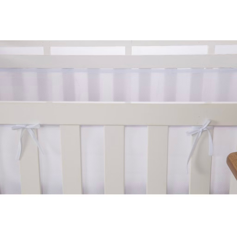 Tela Protetora Para Berço Padrão E Americano Bem Segura Cor Branca