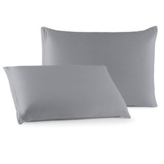 Par de Fronha Lisa com Zíper 100% Algodão em Oferta na Shopee