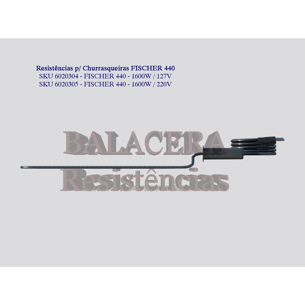 Resistência p/ Churrasqueira FISCHER 440