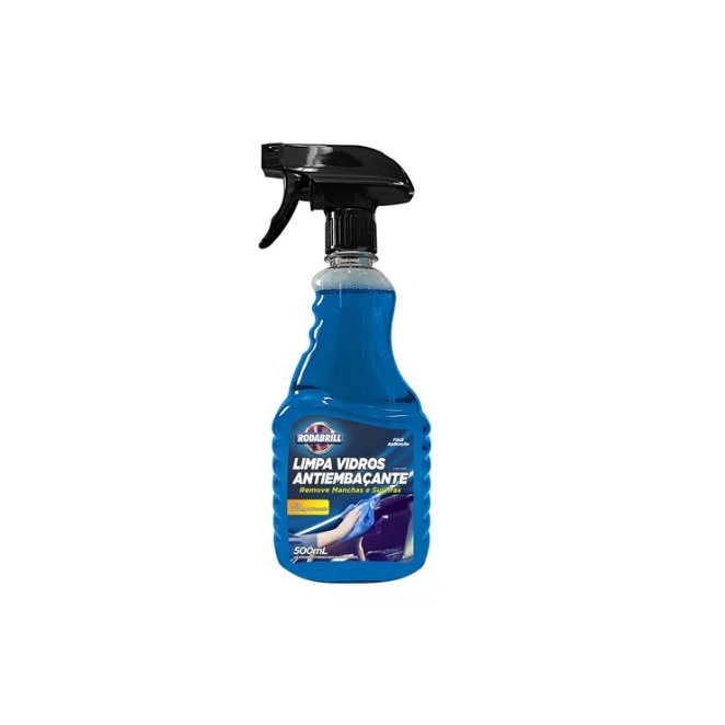 Limpa Vidros Antembaçante 500ml Rodabrill - Carro E Casa - Ação Desengordurante