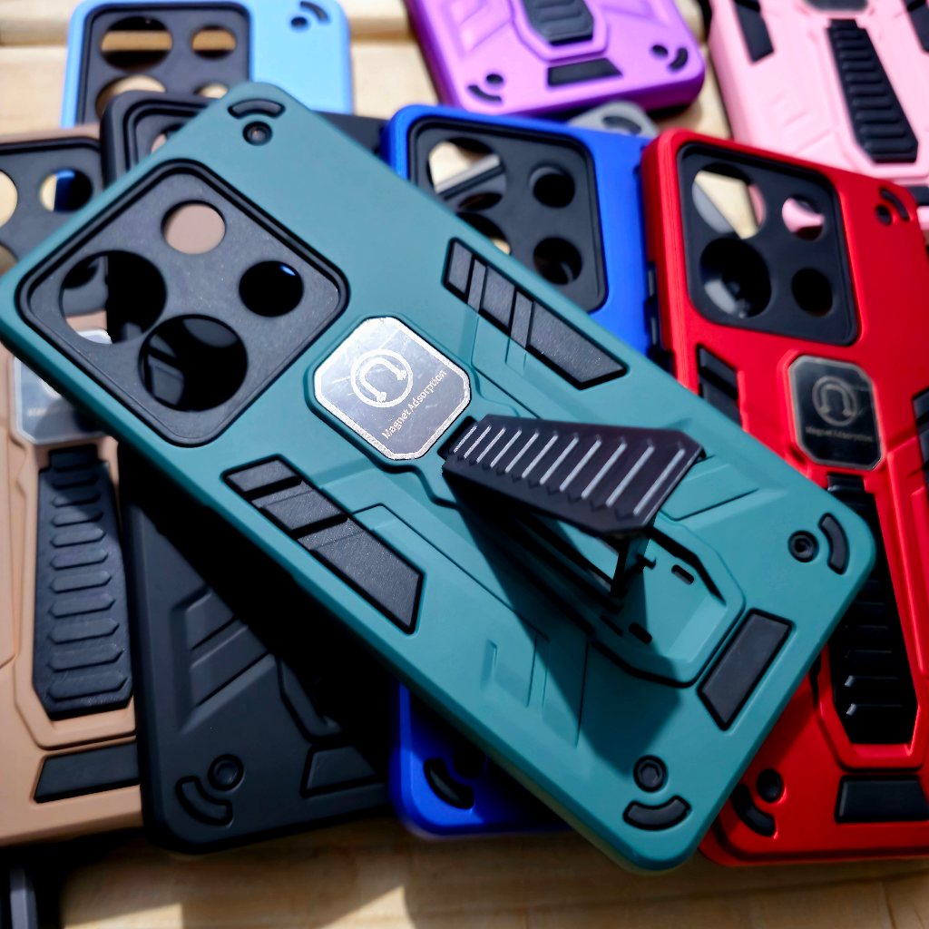 Capa capinha anti impacto com Suporte para Xiaomi Poco X6 pro 5G - Magnética em Oferta na Shopee