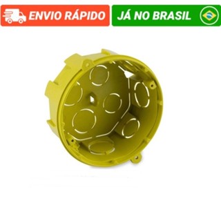 Kit com 20 Caixas de Embutir OCTAGONAL 4x4 AMARELA Tramontina em Oferta na Shopee