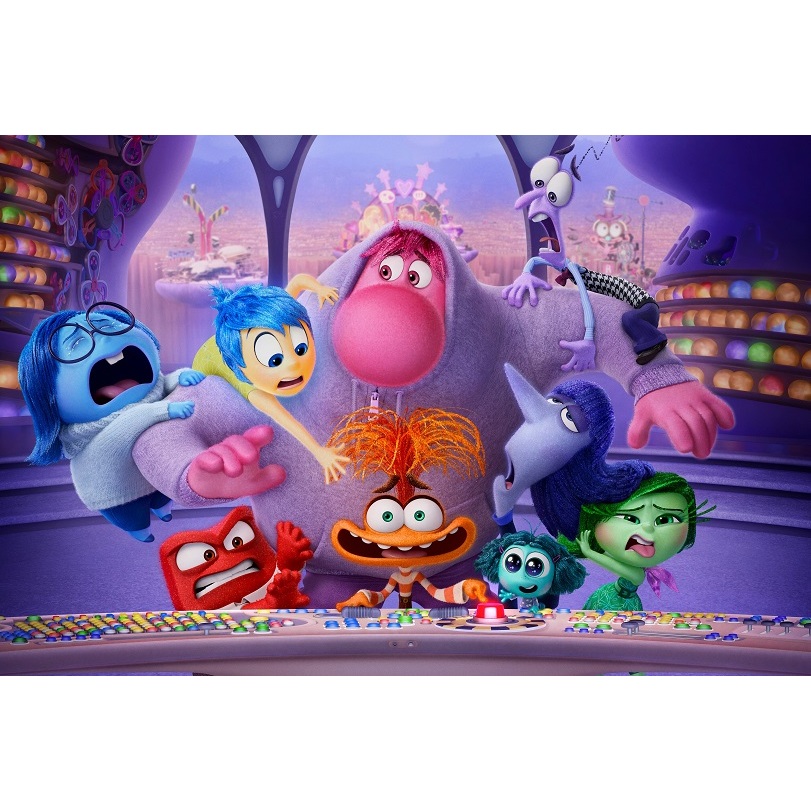 Painel Festa decoração banner só um bolinho divertidamente 2 memorias raiva nojinho alegria ansiedade