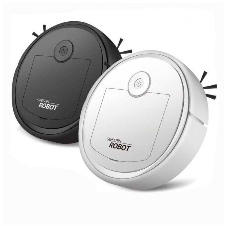 Robô Varredora/Aspirador de Pó 1200pa Automática 3 em 1 Limpeza Doméstica Robótico Inteligente e Silencioso - Miniatura 5