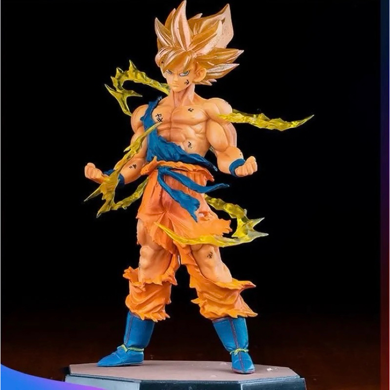 Goku Super Saiyajin - Dragon Ball Z - Action Figure 17cm - Boneco Colecionável Anime Presente Diorama
