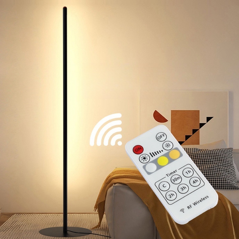 Luminária de chão led nórdica, luz ambiente de canto acrílico, adequada para iluminação le...