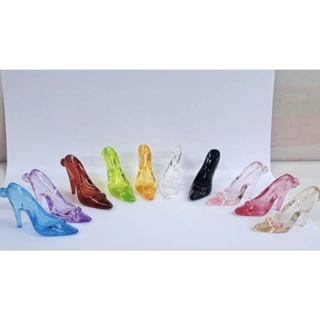 Sapatinhos  Acrilico Pingentes 5cm 10/20/40 unidades caixinhas Cinderela flozem em Oferta na Shopee