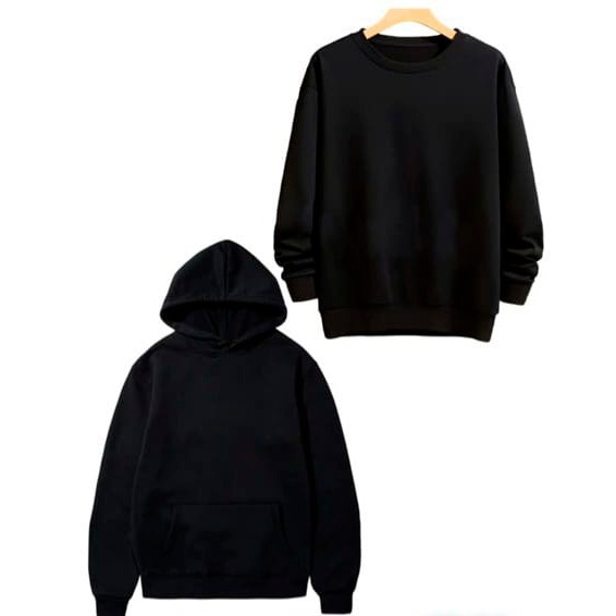 Moletom Masculino Canguru Com Capuz E Bolso Ou Careca Gola Redonda Liso Unissex Blusa Feminina