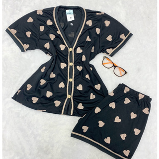Píjama Americano Feminino Gola V Com Botões Amamentação Blogueira Malha Premium em Oferta na Shopee