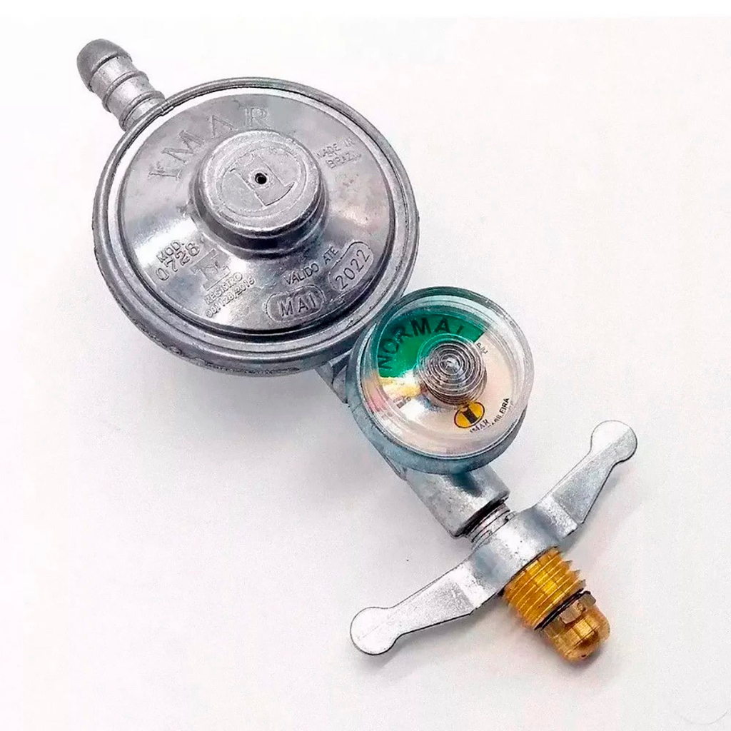 Regulador P/Gás Pequeno Com Manometro Imar em Oferta na Shopee
