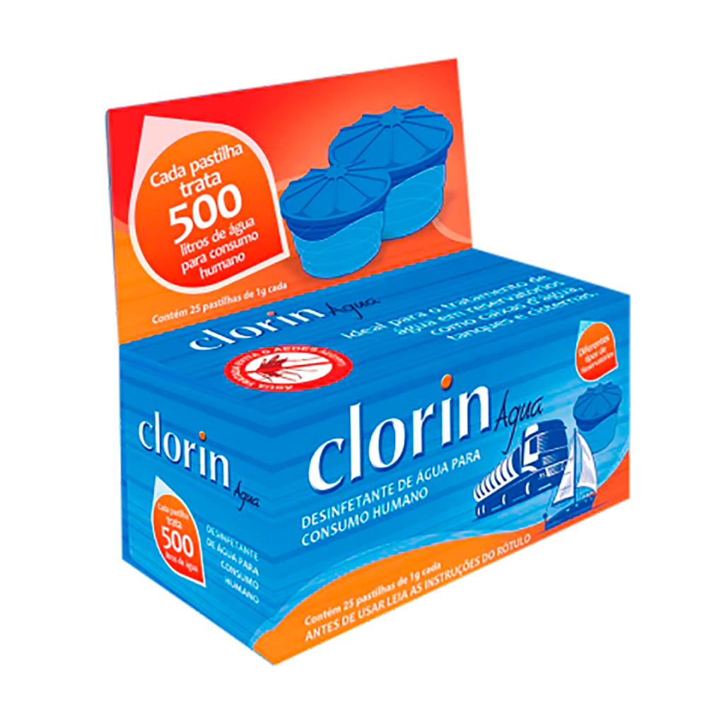 Pastilha Cloro Desinfetante 1g Com 25 unidades Clorin em Oferta na Shopee