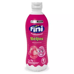 Calda Fini Cobertura Para Sorvetes e Sobremesas Beijos 1kg