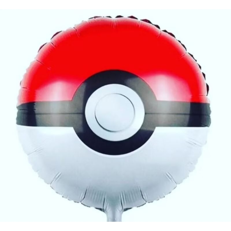 kit c/10 balões metalizado pokemon mede 45 cm