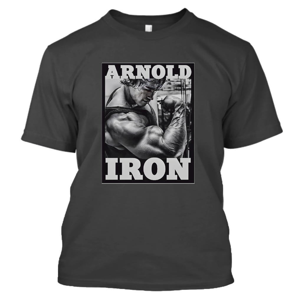 Camiseta Blusa T-Shirt Arnold IronAcademia Treino Calistenia Malhar Crossfit 100% Algodão
