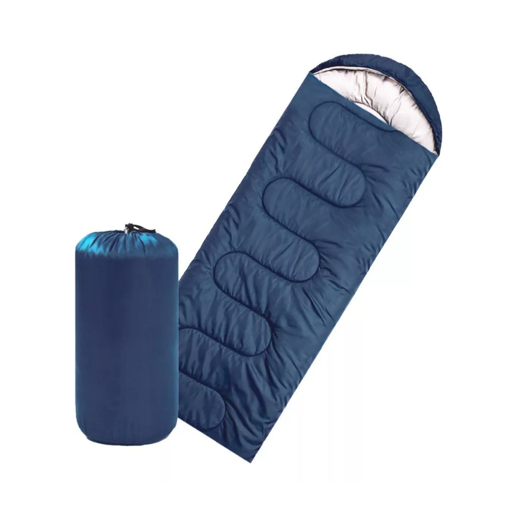 Saco De Dormir Colchonete Camping Pesca Impermeável e Capuz em Oferta na Shopee