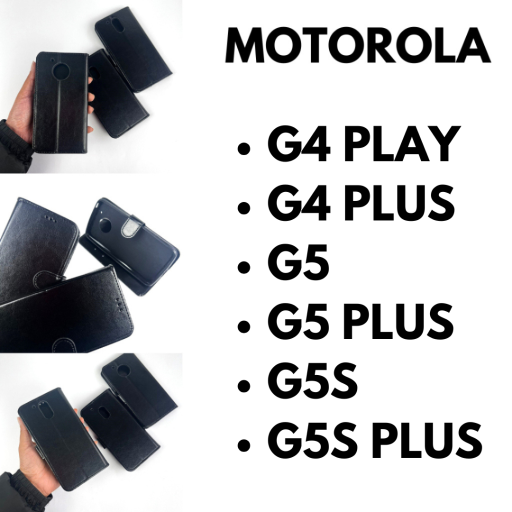 Capa Carteira Lisa Para Motorola G4 Plus / G4 Play / G5 / G5 Plus / G5S / G5S Plus / Porta Cartão Capinha Estojo CF05