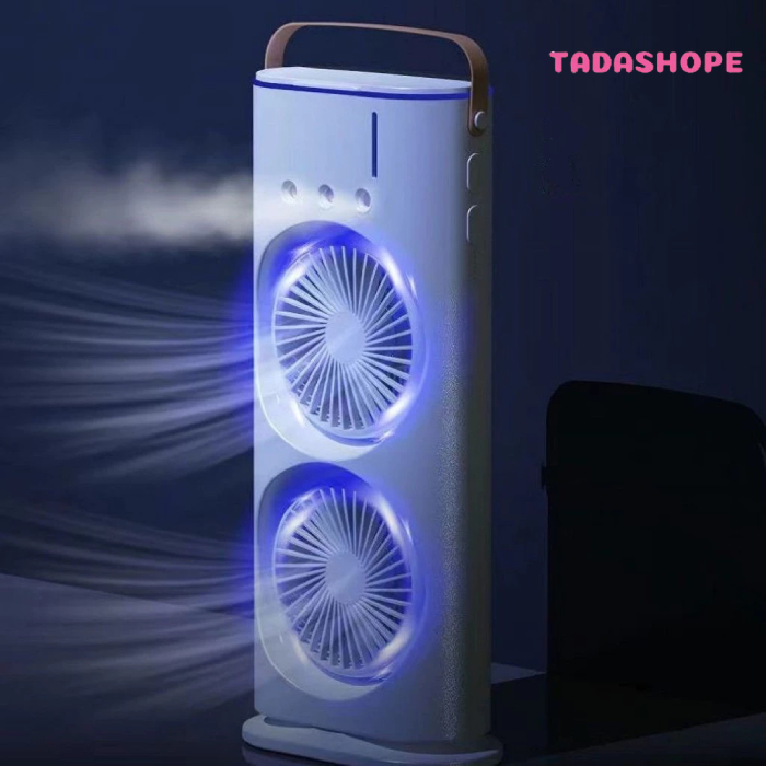 Refrigerador De Ar Mini Ventilador 110V Umidificador Luz Led TADASHOPE