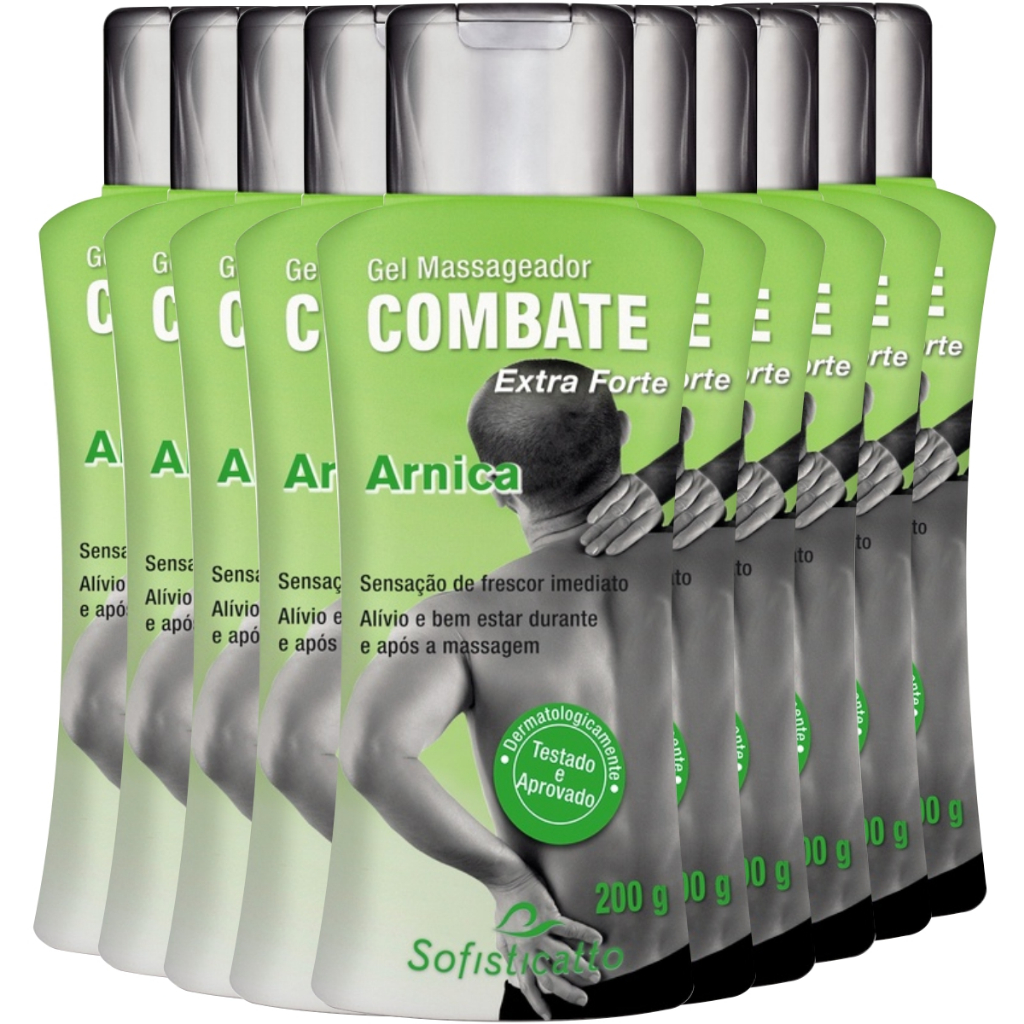 Kit 10 Gel Massageador Arnica Extra Forte Sofisticatto Cosméticos
