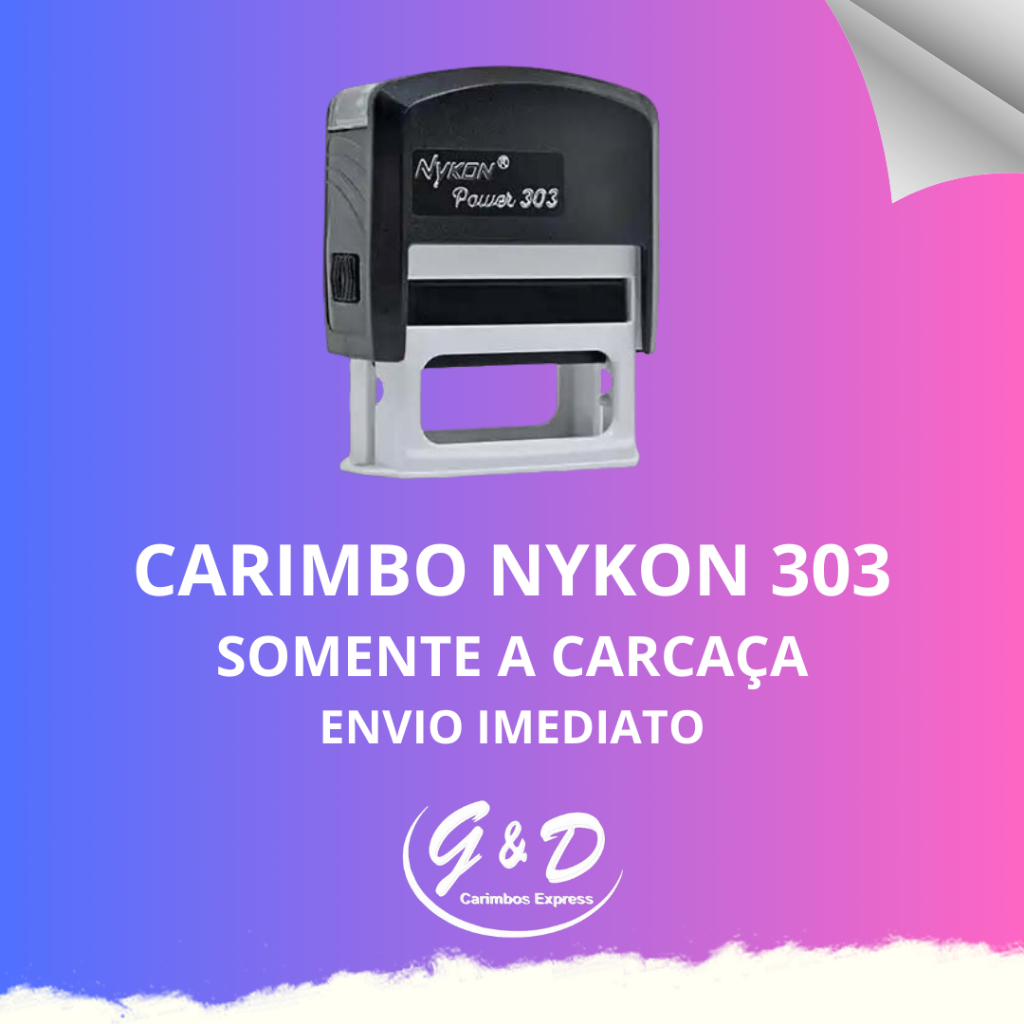 Carimbo Nykon 303 SEM PERSONALIZAÇÃO / SOMENTE A CARCAÇA