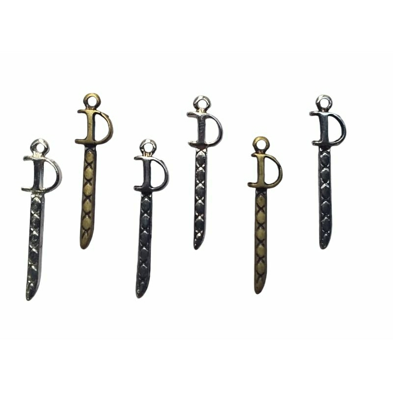 Pingente Mini Espada de Ogum - 10 unidades