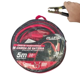 Cabo De Chupeta Carga Bateria Caminhão Carro 5 Metros 600amp