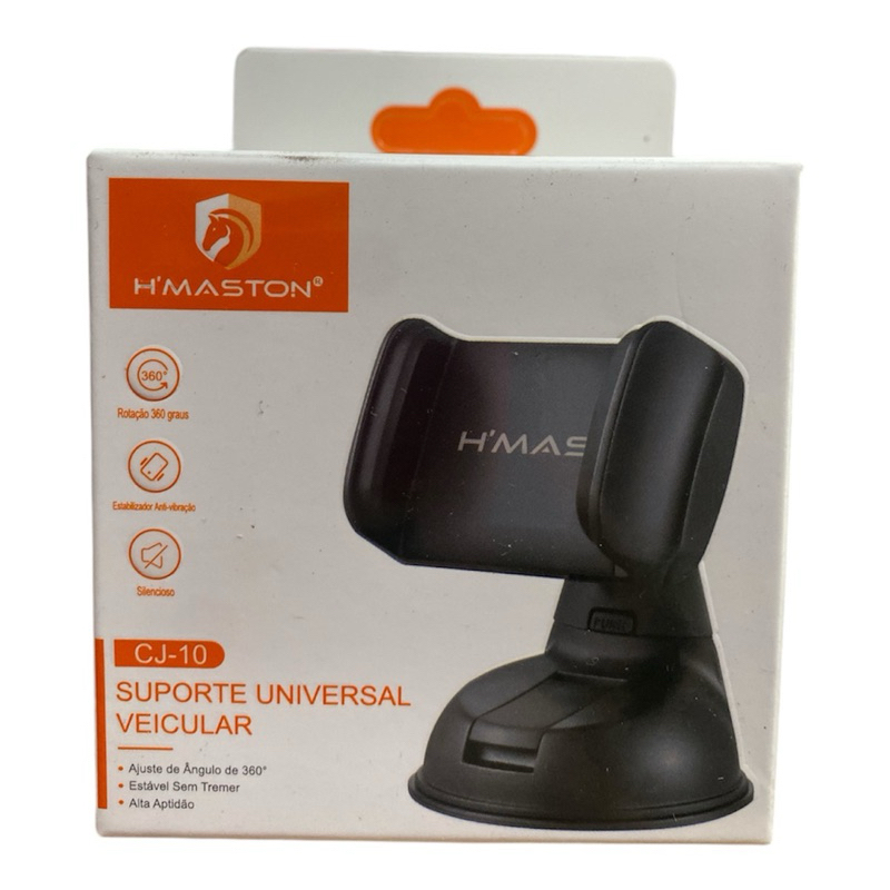 Suporte Universal Veicular Painel Vidro Giratório Para Celulares H'Maston